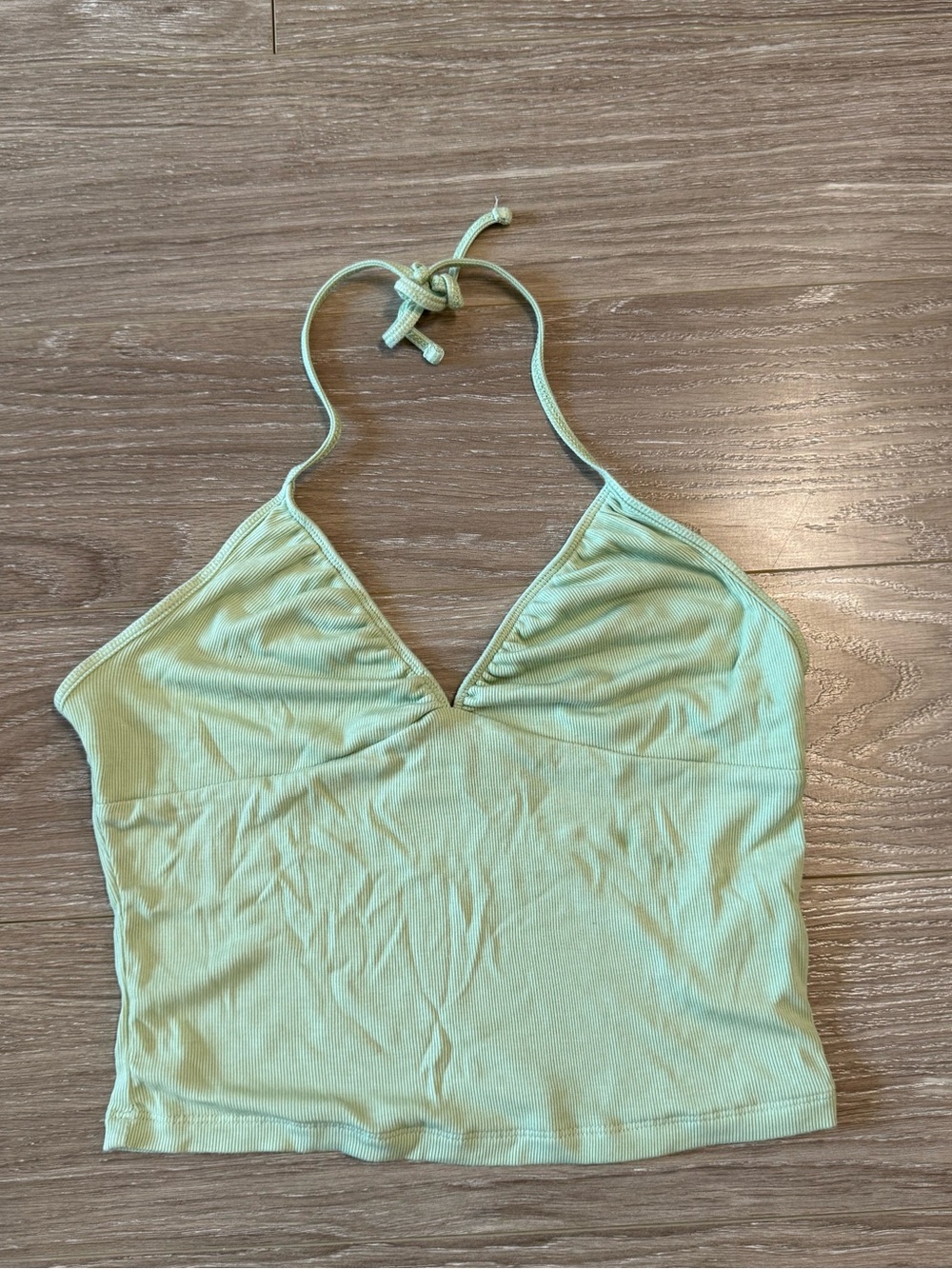 Aritzia Green Halter Top
